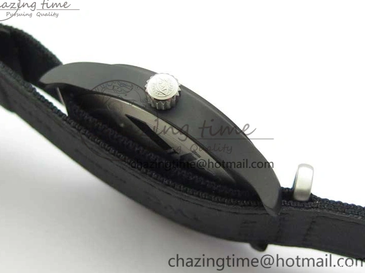 MIROTIME 1222 Pilot IW326901 Real Ceramic MK 1:1 Best Edition Black Dial On Nylon Strap MIYOTA FastDry 7126